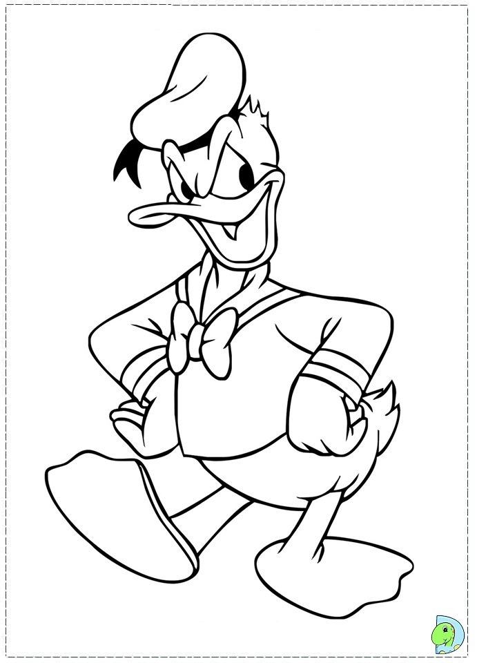 Hilarious activities of funny duck 20 Donald Duck coloring pages | Free